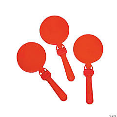 Round Red Clappers - 12 Pc.
