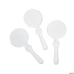 Round White Clappers - 12 Pc.