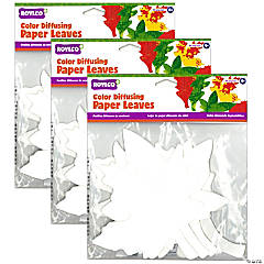 Roylco Color Diffusing Paper Flowers, 80 Per Pack, 3 Packs