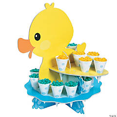 Rubber Ducky Treat Stand with Cones - 25 Pc.