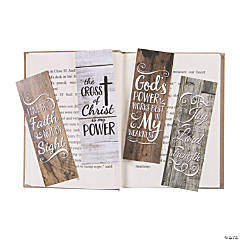 Rustic Religious Printed Bookmarks - 24 Pc.