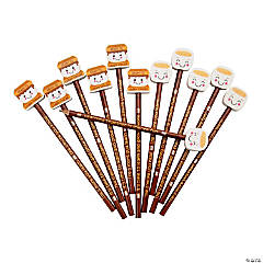 S’more Learning Pencils with Eraser Topper - 12 Pc.