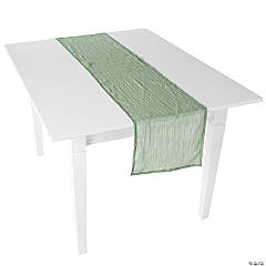 Sage Green Gauze Table Runners - 3 Pc.