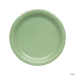 Sage Green Paper Dinner Plates - 24 Ct.