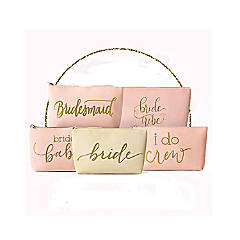 Samantha Margaret - Canvas Makeup Bags for Weddings, Bachelorette Parties  and Bridal Showers - Set of 11