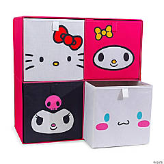 Sanrio Hello Kitty and Friends 11-Inch Storage Bins  Set of 4
