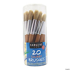 Plaid® Brown Nylon Paintbrushes - 10 Pc. | Oriental Trading