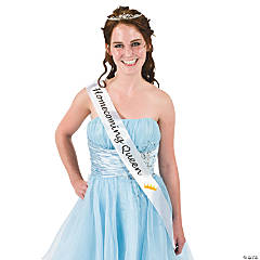 PROM QUEEN SASH Pageant Beauty Queen Halloween Fancy Dress Outfit Cheap  Costume