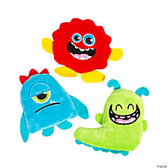 Stuffed Study Buddy Monsters in Containers - 12 Pc.