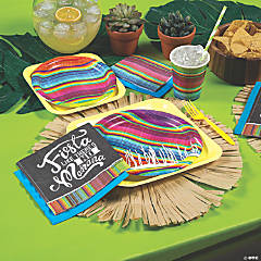 Mexican Fiesta Party Supplies Set Disposable Tableware Serve - Temu