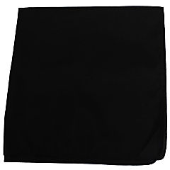 Set of 108 Mechaly Unisex Solid Cotton Plain Bandanas - Bulk Wholesale (Black)