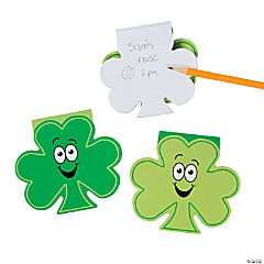 Shamrock-Shaped Notepads