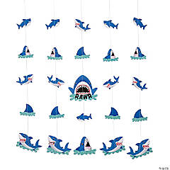 Shark Hanging Decorations - 6 Pc.