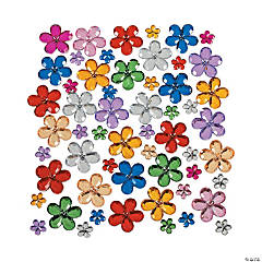 Shiny Flower Jewels - 150 Pc.