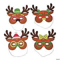 Silly Reindeer Mask Craft Kit - Makes 12