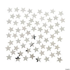 Silver Foil Star-Shaped Confetti