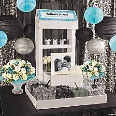 Silver Wedding Candy Buffet Idea
