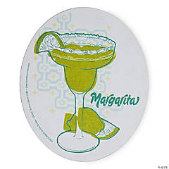 Single Retro Cork Drink Coaster - Margarita