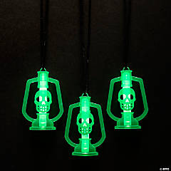 Skull Lantern Necklaces with Glow Stick - 12 Pc.