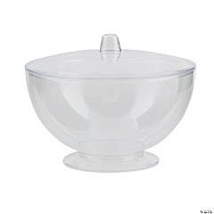Small Round Favor Bowls with Lids - 12 Pc.