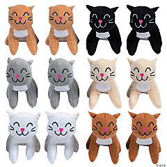 cats and stuffed animals