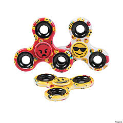 2 - 3 Happy Assorted Articulated Fidget Toy Backpack Clips - 6 Pc.