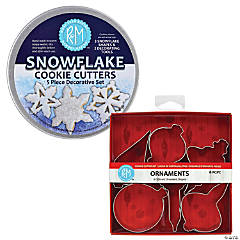 Snowflake and Ornament 11 Piece Cookie Cutter Set