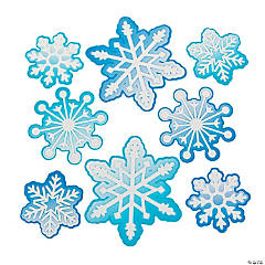 Snowflake Bulletin Board Cutouts - 48 Pc.
