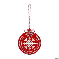Snowflake Religious In Christ You Are Christmas Ornaments - 12 Pc.