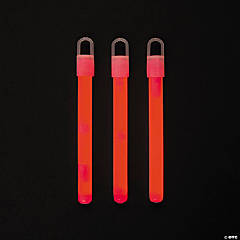 6 Red Glow Stick  Fiesta Party Supplies