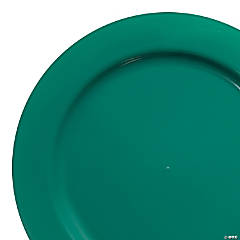 https://s7.orientaltrading.com/is/image/OrientalTrading/SEARCH_BROWSE/solid-green-holiday-round-disposable-plastic-dinnerware-value-set-40-settings~14274540