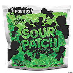 SOUR PATCH KIDS Lime Soft & Chewy Candy, Just Green (2 Lb. Party Size Bag)