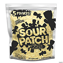 SOUR PATCH KIDS Pineapple Soft & Chewy Candy, Just White (5 LB Party Size Bag)