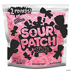 SOUR PATCH KIDS Pink Strawberry Soft & Chewy Candy, Just Pink (2 LB Party Size Bag)