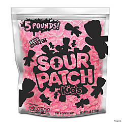 SOUR PATCH KIDS Pink Strawberry Soft & Chewy Candy, Just Pink (5 LB Party Size Bag)