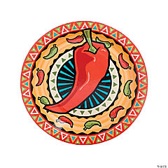 Southwest Chilies Paper Dinner Plates