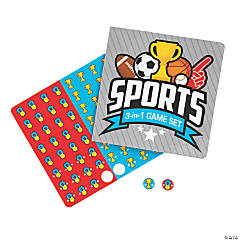Sports Icons 3-in-1 Game Sets - 12 Pc.