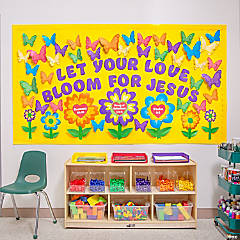 Spring Faith Classroom Bulletin Board Set - 94 Pc.