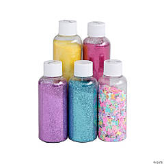 Bulk 150 Pc. Acrylic Glitter Pom-Poms | Oriental Trading