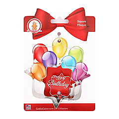 Square Plaque Nested Cookie Cutter Set 3 Pc GC0108 with a Hang Tag Cookie Recipe Card