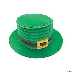 St. Patrick’s Day Accordion Top Hats - 12 Pc.