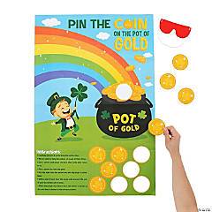St. Patrick’s Day Pin the Coin on the Pot of Gold Game