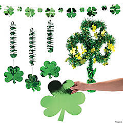 Irish St Patricks Day Party Decoration Ireland Shamrock Flag Large 5 x 3' 