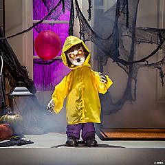 Standing Doll in Raincoat Halloween Decoration