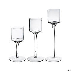 Stemmed Votive Candle Holders - 3 Pc.