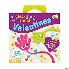Sticky Hand Valentines: Set of 28 Cards with Sticky Hands and Envelopes