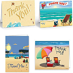 Stonehouse Collection  Beach Note Cards Assorted Pack- 12 Beach Note - Beach Variety Set