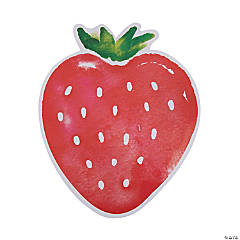 Strawberry-Shaped Paper Placemats - 20 Pc.