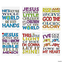 Sunday School Song Posters - 6 Pc.