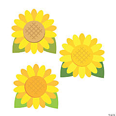 Sunflower Bulletin Board Cutouts - 48 Pc.